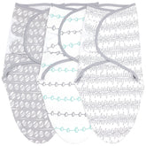 Bublo Baby Swaddle Blanket Boy Girl, 3 Pack Large Size Newborn Swaddles 0-3 Month, Infant Zipper Swaddling Sleep Sack