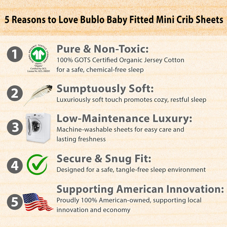 Bublo Baby Muslin Bassinet Sheet Set for Boy & Girl – 3 Pack Organic Cotton Universal Fitted Sheets (32×16×4 / 33×20×4 in)