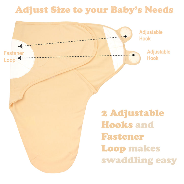 Baby Swaddle,3-Pack Newborn Babies Swaddle Sleep Sack, Infant Sleeping Sack, Easy Adjustable Baby Swaddle Blanket Wrap for Boy Girl