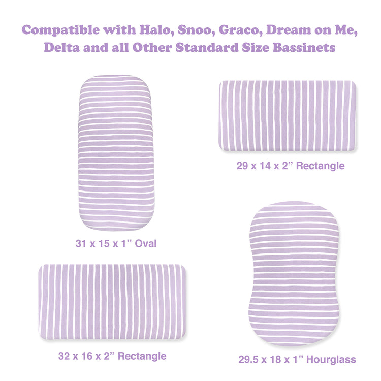 Bassinet sheet, 5 pack, Pink