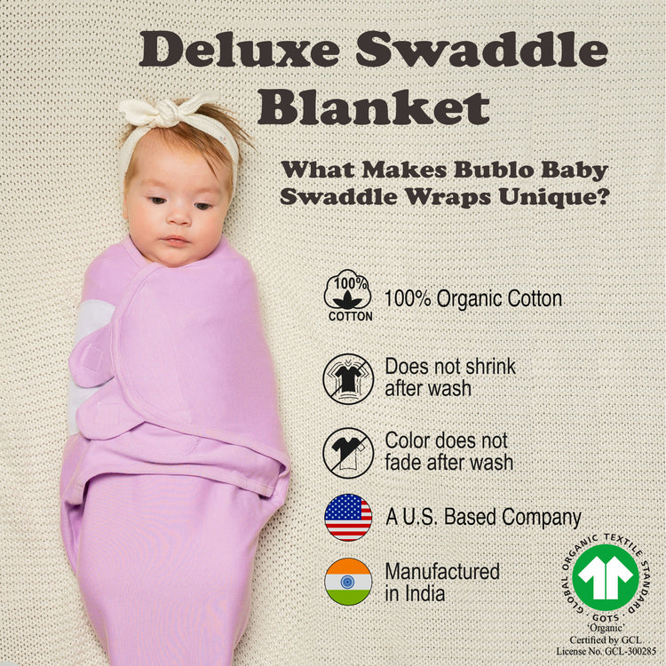 Baby Swaddle Blanket Boy Girl, 100% Organic Cotton, 3 Pack Large Size Newborn Swaddles 0-3 Month, Infant Adjustable Swaddling Sleep Sack