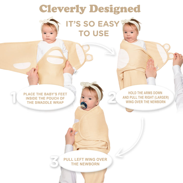 Baby Swaddle,3-Pack Newborn Babies Swaddle Sleep Sack, Infant Sleeping Sack, Easy Adjustable Baby Swaddle Blanket Wrap for Boy Girl