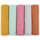 Muslin Cotton Swaddles Blanket 5 Pack