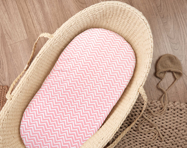 Bassinet sheet, 5 pack, Pink