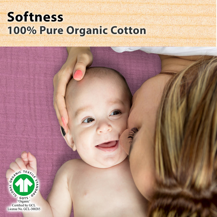 Bublo Baby Muslin Bassinet Sheet Set for Boy & Girl – 3 Pack Organic Cotton Universal Fitted Sheets (32×16×4 / 33×20×4 in)