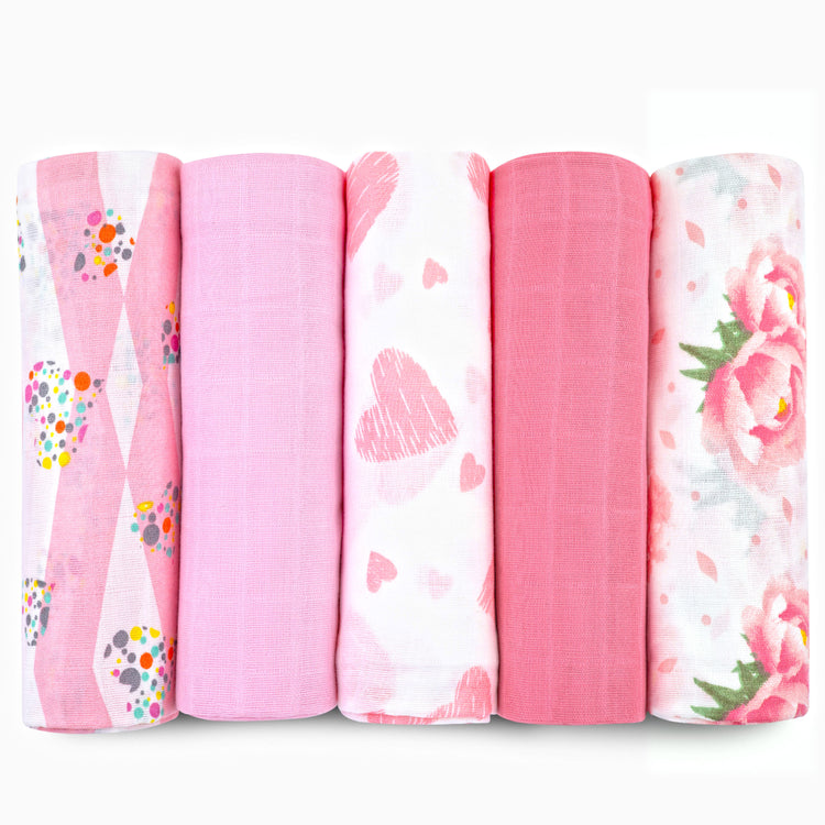 Muslin Cotton Swaddles Blanket 5 Pack
