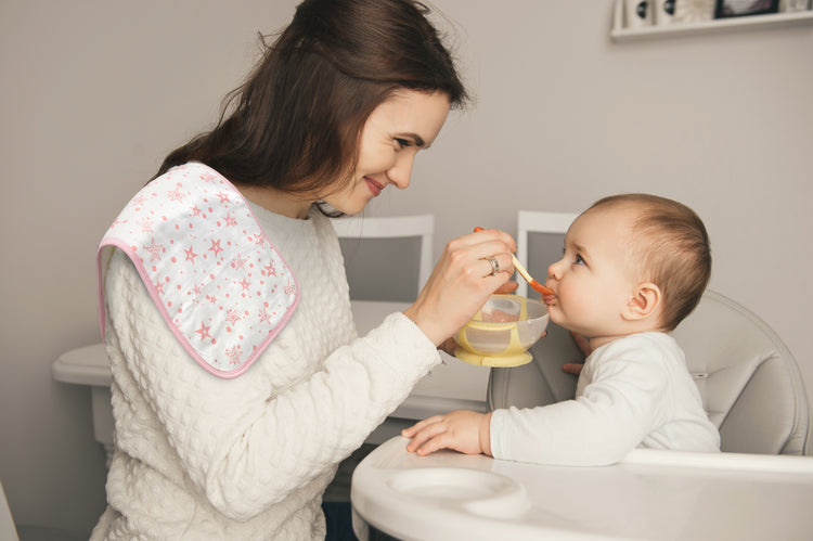 Baby Burp Cloths - 7 Pack Triple Layered - Top and Bottom 100% Cotton and Middle Layer 100% Polyester Fleece - Absorbent Burping Cloth Extra Absorbent Baby Burp Cloth Extra Soft for Girls