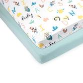 Pack and Play Fitted Sheet, Portable Pack N Plays Mini Crib Sheets, 2 Pack Play Sheets, 100% Jersey Cotton Playard Sheets
