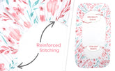 Bubo Baby Pack and Play Fitted Sheet, Portable Pack N Plays Mini Crib Sheets, 2 Pack Play Sheets, 100% Jersey Cotton Playard Sheets, Floral