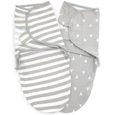 Bublo Baby Swaddle Blanket Boy Girl, 3 Pack Large Size Newborn Swaddles Small (0-3 Months), Infant Adjustable Swaddling Sleep, Grey