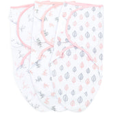 Bublo Baby Swaddle Blanket Boy Girl, 3 Pack Small-Medium Size Newborn Swaddles 0-3 Month, Infant Adjustable Swaddling Sleep Sack, Soft Pink