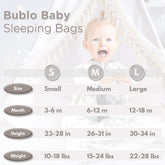 Baby Baby Wearable Blanket, Cotton Sleep Sacks for 6-12 Months, 2 Pack Unisex Sleeping Bag Sack, Medium Size, 2-Way Zipper, 0.5 Tog Breathable Cotton