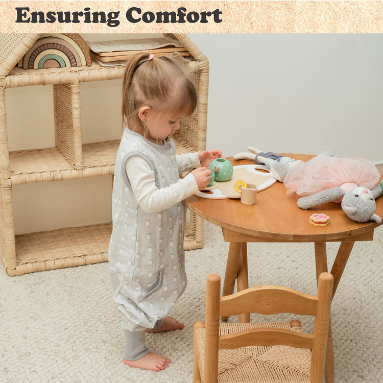 Baby Sleep Sack, 0.5 TOG Sleep Sack Baby Wearable Blanket, Toddler Baby Sleep Sack with Feet, Sleeveless Breathable Sleep Sacks for Baby Girls