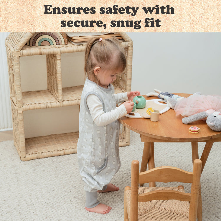 Baby Sleep Sack, 0.5 TOG Sleep Sack Baby Wearable Blanket, Toddler Baby Sleep Sack with Feet, Sleeveless Breathable Sleep Sacks for Baby Girls