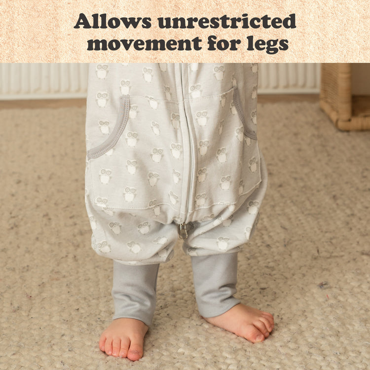 Baby Sleep Sack, 0.5 TOG Sleep Sack Baby Wearable Blanket, Toddler Baby Sleep Sack with Feet, Sleeveless Breathable Sleep Sacks for Baby Girls