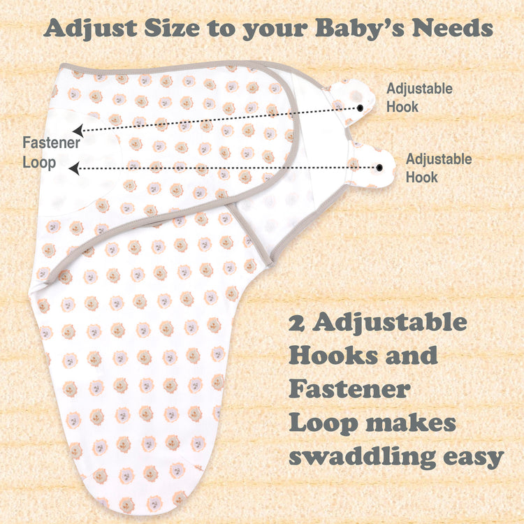 Bublo Baby Organic Cotton Swaddle for Newborns (0–3 Months) – Soft Velcro Swaddle Sack for Baby Boys & Girls