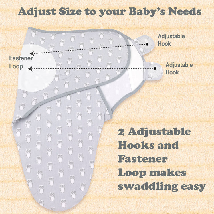 Bublo Baby Organic Cotton Swaddle for Newborns (0–3 Months) – Soft Velcro Swaddle Sack for Baby Boys & Girls