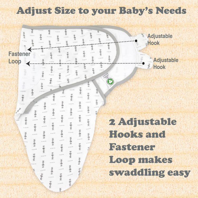 Bublo Baby Organic Cotton Swaddle for Newborns (0–3 Months) – Soft Velcro Swaddle Sack for Baby Boys & Girls