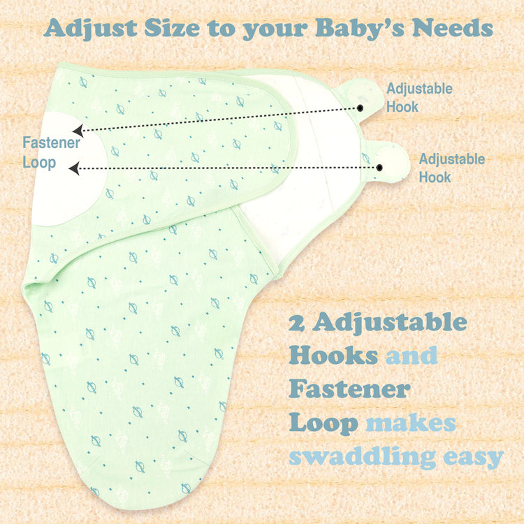 Bublo Baby Organic Cotton Swaddle for Newborns (0–3 Months) – Soft Velcro Swaddle Sack for Baby Boys & Girls