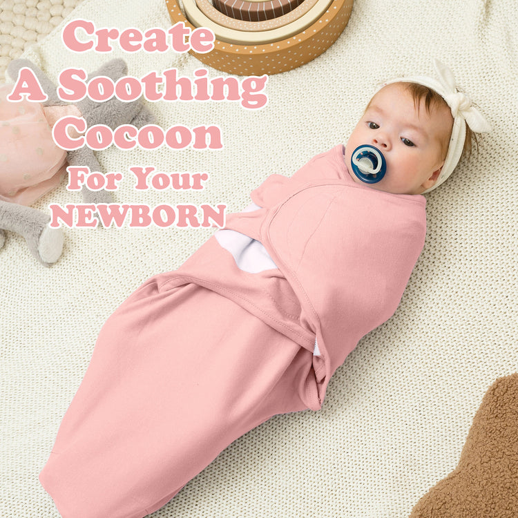 Baby Swaddle,3-Pack Newborn Babies Swaddle Sleep Sack, Infant Sleeping Sack, Easy Adjustable Baby Swaddle Blanket Wrap for Boy Girl