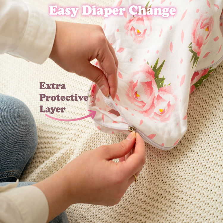 Bublo Baby Swaddle Blanket Boy Girl, 3 Pack Large Size Newborn Swaddles 0-3 Month, Infant Zipper Swaddling Sleep Sack, Pink