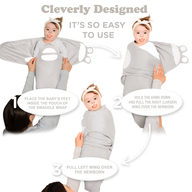 Baby Swaddle,3-Pack Newborn Babies Swaddle Sleep Sack, Infant Sleeping Sack, Easy Adjustable Baby Swaddle Blanket Wrap for Boy Girl