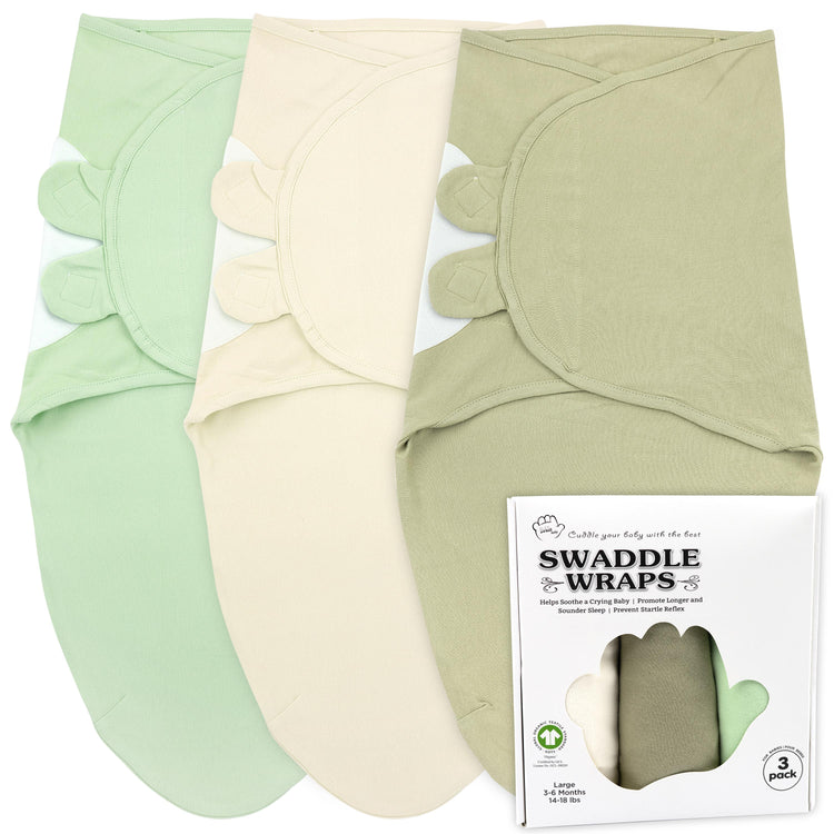 Baby Swaddle Blanket Wrap, 3-Pack Organic Newborn Swaddle Sack, Baby Swaddles 3-6 Months, Swaddles for Newborns, Baby Sleep Sack, Baby Swaddle Blanket Wrap