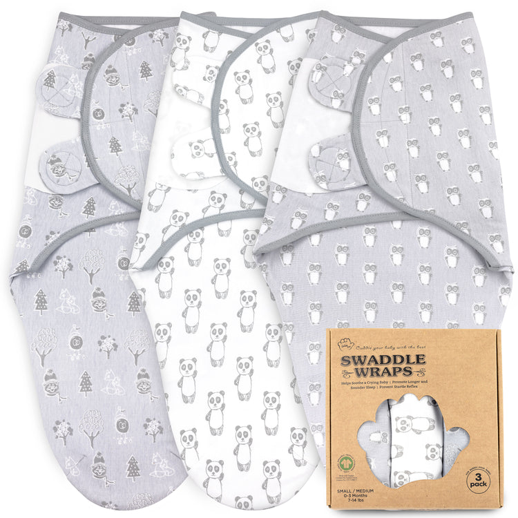 Bublo Baby Organic Cotton Swaddle for Newborns (0–3 Months) – Soft Velcro Swaddle Sack for Baby Boys & Girls