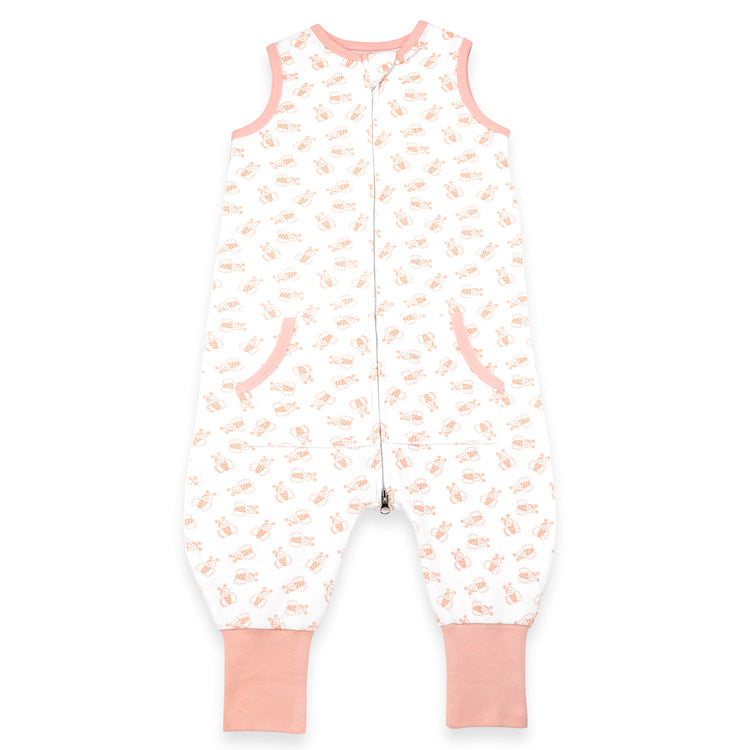 Baby Sleep Sack, 0.5 TOG Sleep Sack Baby Wearable Blanket, Toddler Baby Sleep Sack with Feet, Sleeveless Breathable Sleep Sacks for Baby Girls