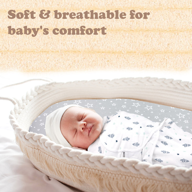 Bublo Baby Organic Cotton Swaddle for Newborns (0–3 Months) – Soft Velcro Swaddle Sack for Baby Boys & Girls