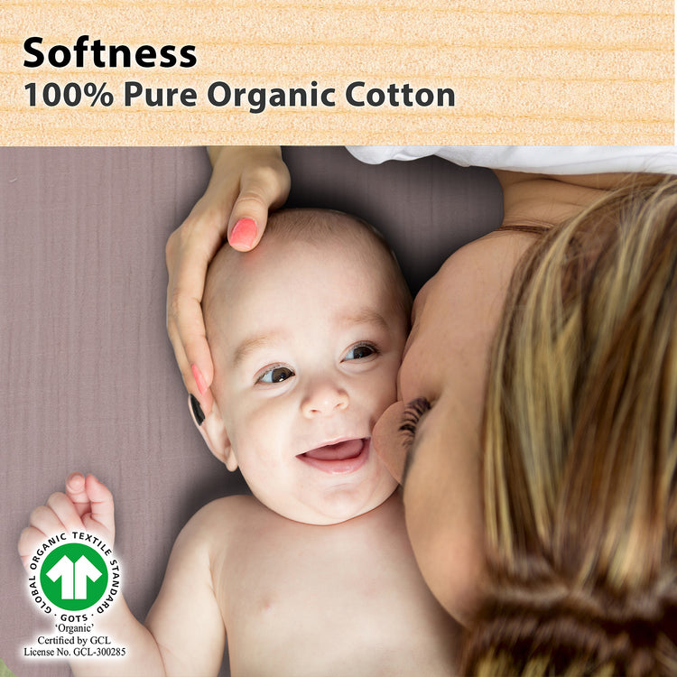 Bublo Baby Muslin Bassinet Sheet Set for Boy & Girl – 3 Pack Organic Cotton Universal Fitted Sheets (32×16×4 / 33×20×4 in)