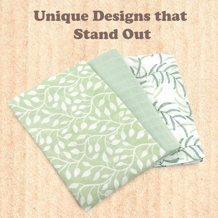 Muslin Swaddle Blankets for Newborn, 3 Pack Receiving Blanket, Muslin Blanket Swaddles Wrap for Boys Girls, Baby Essentials, 47x47 Inches Large Size, 100% Cotton