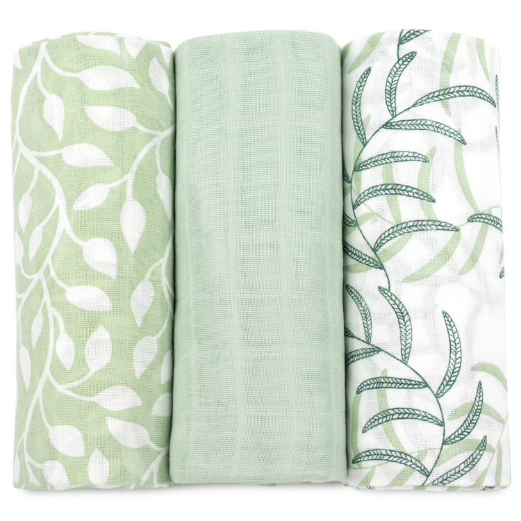 Muslin Swaddle Blankets for Newborn, 3 Pack Receiving Blanket, Muslin Blanket Swaddles Wrap for Boys Girls, Baby Essentials, 47x47 Inches Large Size, 100% Cotton