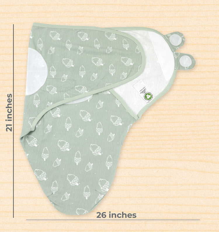 Bublo Baby Organic Cotton Swaddle for Newborns (0–3 Months) – Soft Velcro Swaddle Sack for Baby Boys & Girls