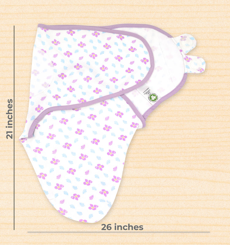 Bublo Baby Organic Cotton Swaddle for Newborns (0–3 Months) – Soft Velcro Swaddle Sack for Baby Boys & Girls