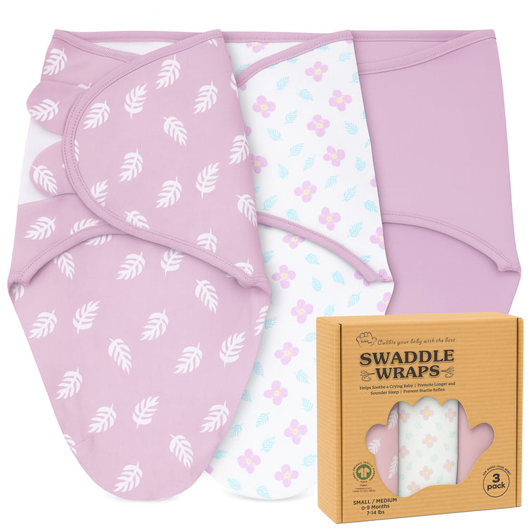 Bublo Baby Organic Cotton Swaddle for Newborns (0–3 Months) – Soft Velcro Swaddle Sack for Baby Boys & Girls