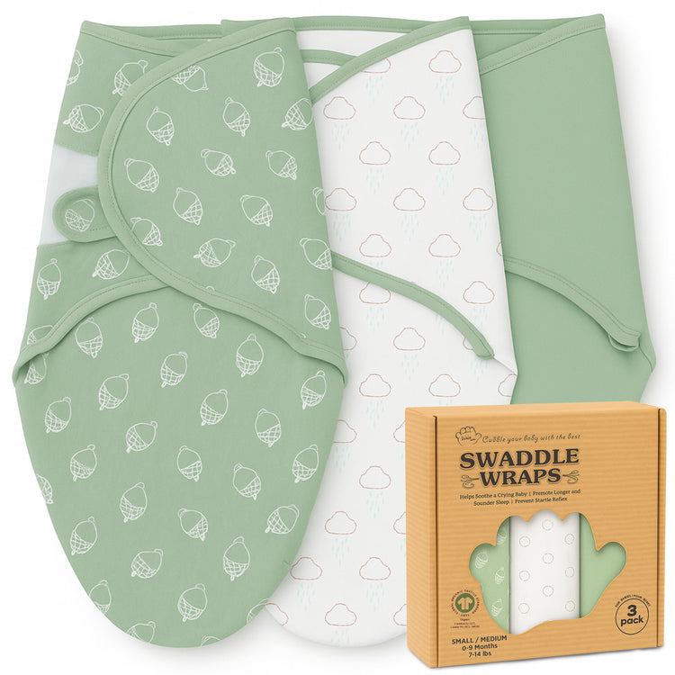 Bublo Baby Organic Cotton Swaddle for Newborns (0–3 Months) – Soft Velcro Swaddle Sack for Baby Boys & Girls