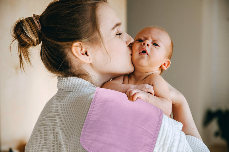 Baby Burp Cloths - 7 Pack Triple Layered - Top and Bottom 100% Cotton and Middle Layer 100% Polyester Fleece - Absorbent Burping Cloth Extra Absorbent Baby Burp Cloth Extra Soft for Girls