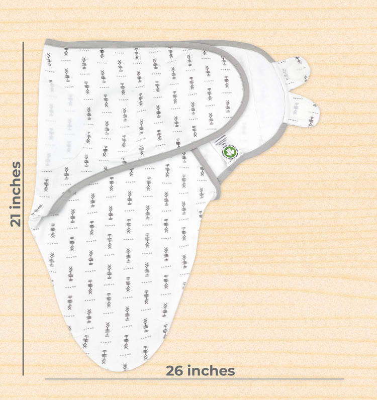 Bublo Baby Organic Cotton Swaddle for Newborns (0–3 Months) – Soft Velcro Swaddle Sack for Baby Boys & Girls