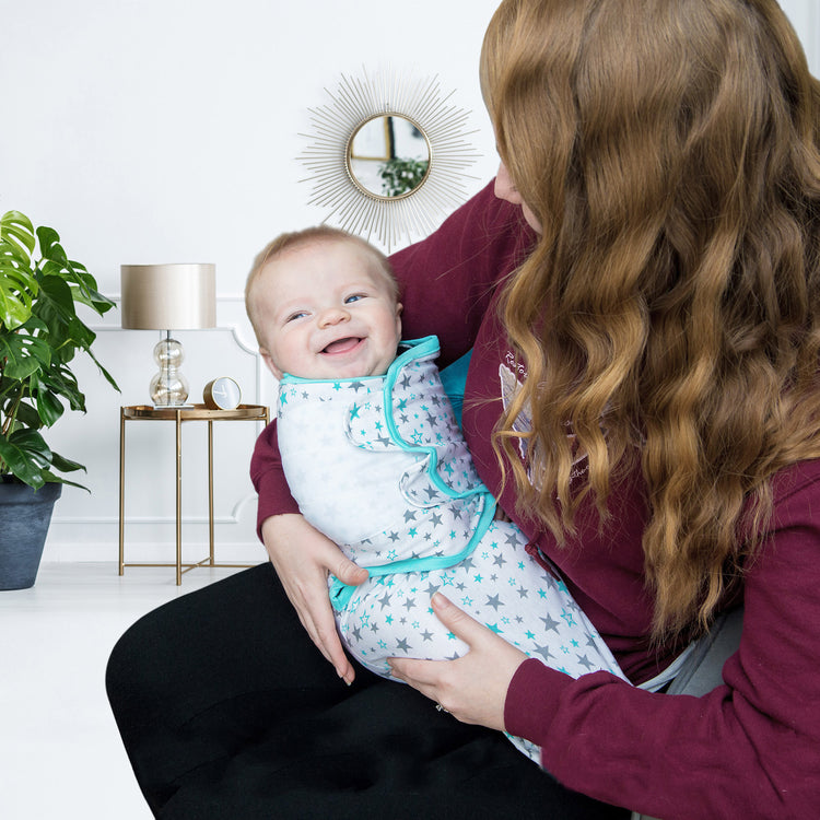 Bublo Baby Swaddle Blanket Boy Girl, 3 Pack Large Size Newborn Swaddles 3-6 Month, Infant Adjustable Swaddling Sleep Sack, Aqua