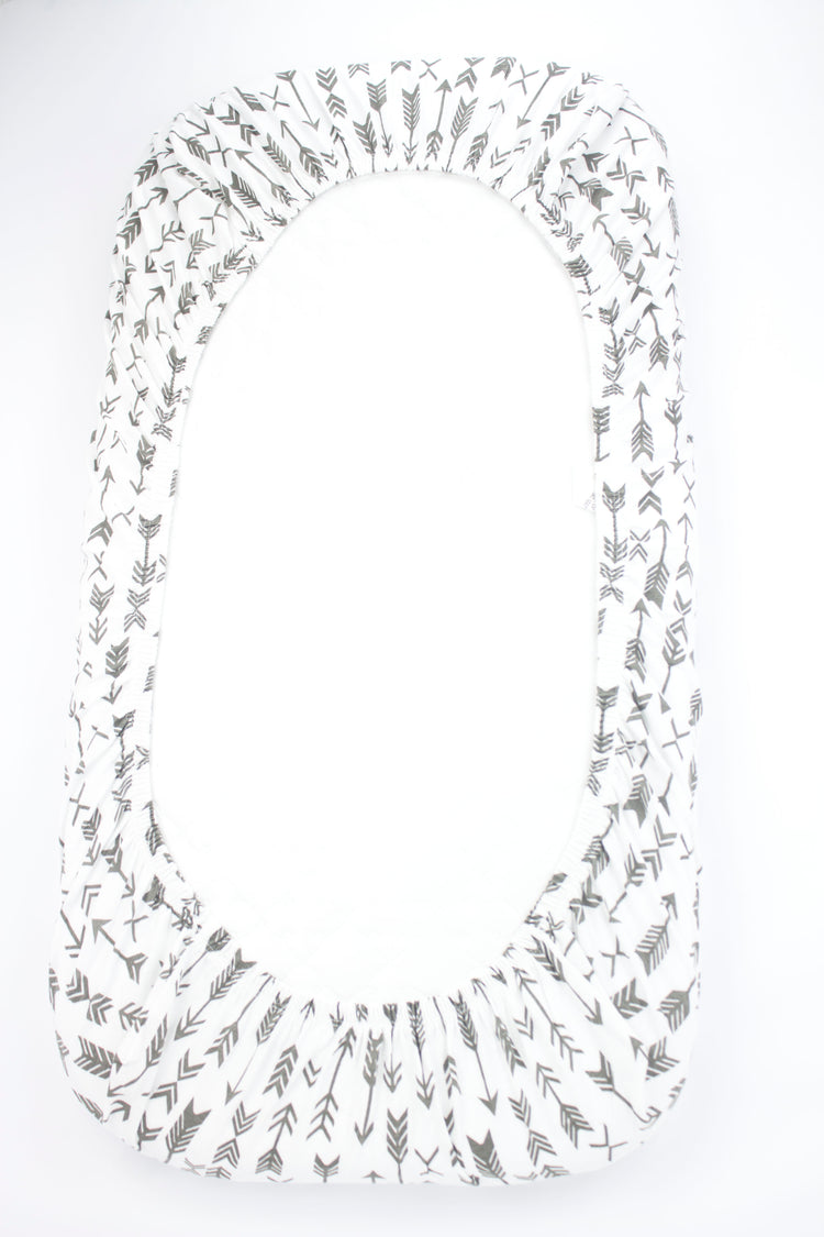 Bubo Baby Pack and Play Fitted Sheet, Portable Pack N Plays Mini Crib Sheets, 2 Pack Play Sheets, 100% Jersey Cotton Playard Sheets, Grey