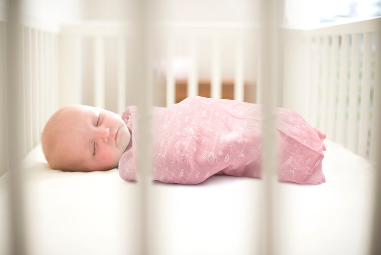 Bublo Baby Muslin Swaddle Blanket, Soft Silky Breathable Receiving Blanket for Boy & Girl, 47x47 Inches, 100% Cotton, Pink