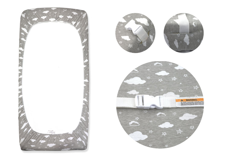 Bublo Baby Changing Pad Cover Sheets Set, 2 Pack, Universal Fitted Changing Table Covers for Boys and Girls, Comfortable Cozy Cradle Sheets, Breathable Soft Jersey Cotton, Fitted 32x15x5 Inches Pads, Coral