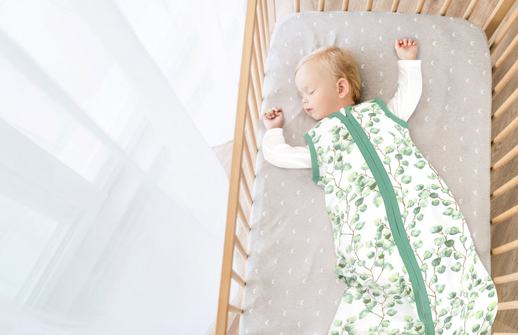 Bublo Baby Baby Wearable Blanket, Cotton Sleep Sacks for 6-12 Months, 2 Pack Unisex Sleeping Bag Sack, Medium Size, 2-Way Zipper, 0.5 Tog Breathable Cotton