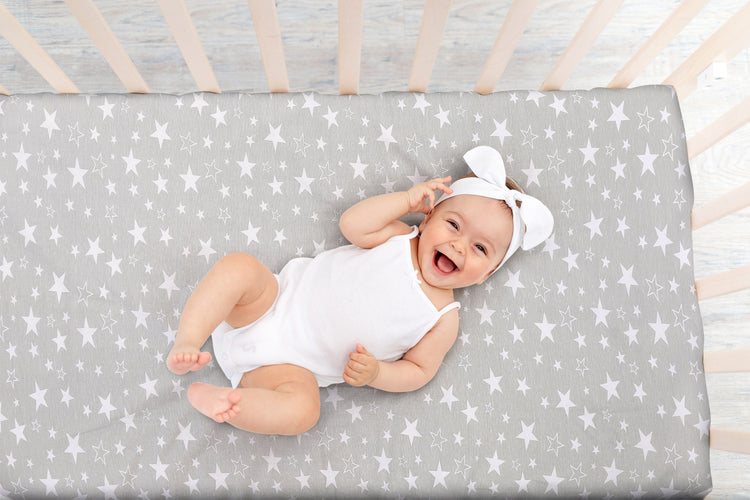 Bublo Baby Bassinet Sheet Set for Boy and Girl, 2 Pack, Universal Fitted for Oval, Hourglass & Rectangle Bassinet Mattress, Fitted Sheets Size 32 x 16 x 4 Inches