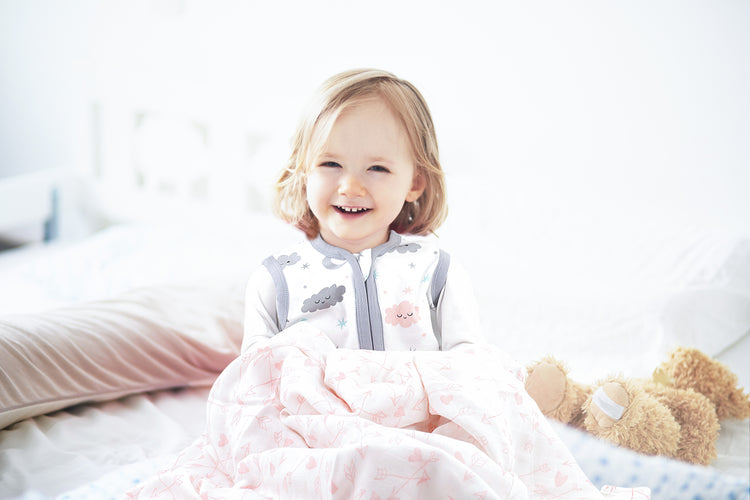 Bublo Baby Baby Wearable Blanket, Cotton Sleep Sacks for 6-12 Months, 2 Pack Girls  Sleeping Bag Sack, 2-Way Zipper, 0.5 Tog Breathable Cotton, Pink